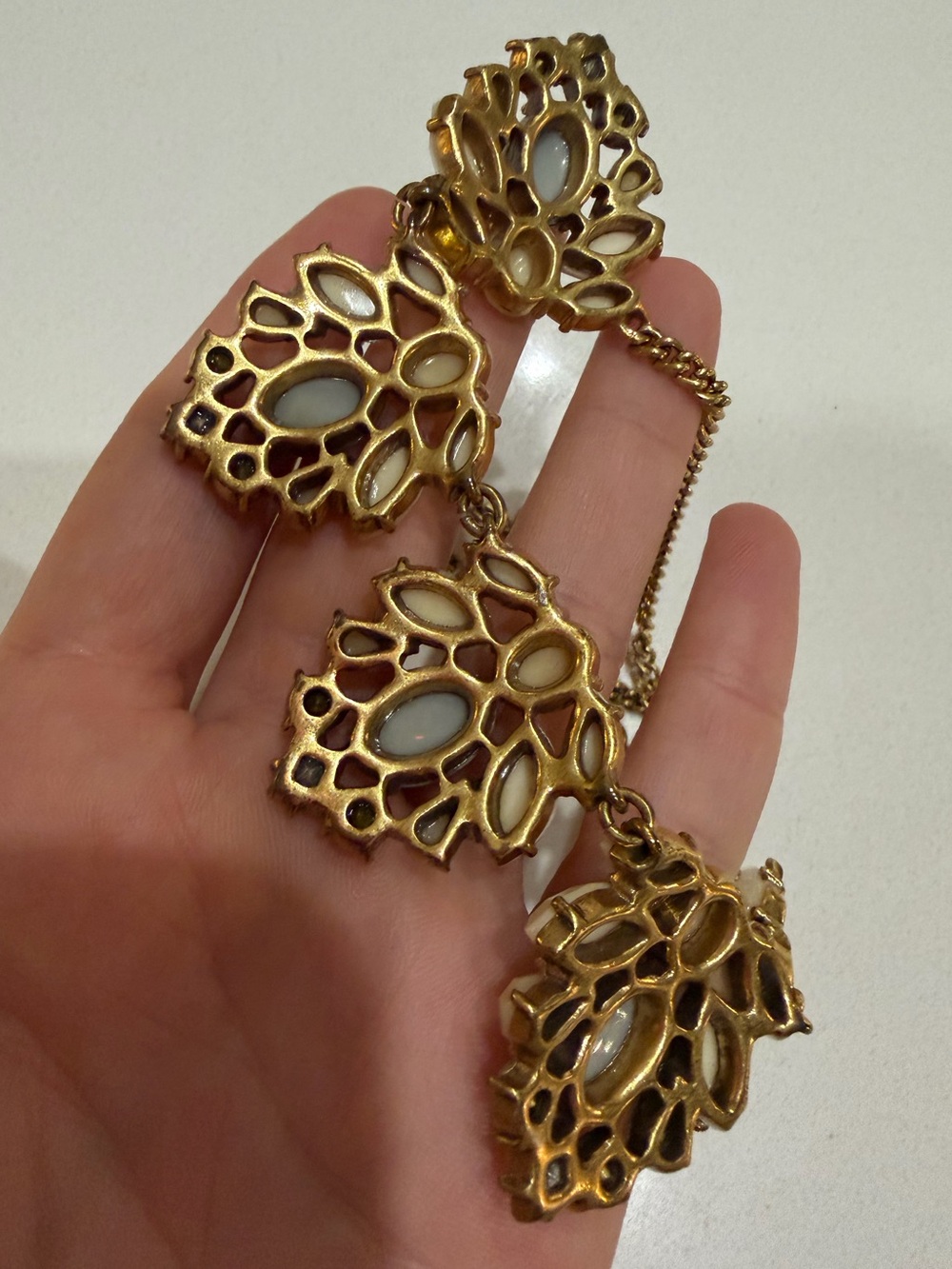 J. Crew Factory Matte Stone & Crystal Statement Necklace - Picture 6 of 10